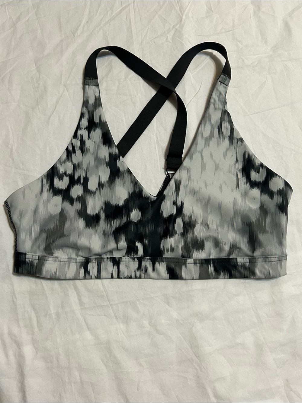 Offline by Aerie Black & Gray Crossback Sports Bralette